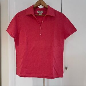 Eddie Bauer Light Red Cotton Polo